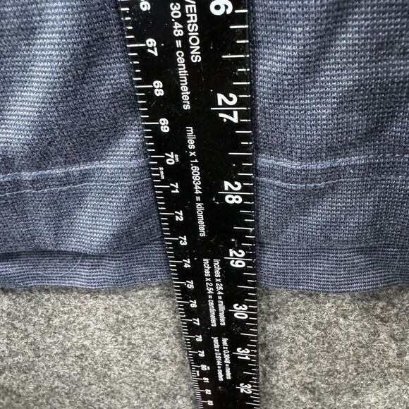 Nike Golf Shirt Men's Large Navy Polo Long Sleeve Collared VTG - Picture 6 of 8